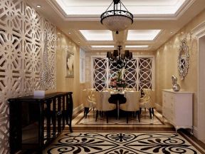 古典风格四居270平餐厅家装设计效果图大全