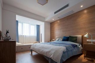 北欧风格100平米三居室卧室飘窗装修效果图欣赏