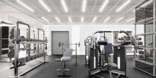 现代风格1375平米办公室健身房装修