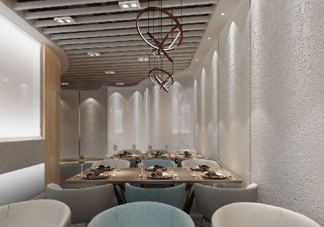 智能餐厅240平米现代简约风格装修效果图