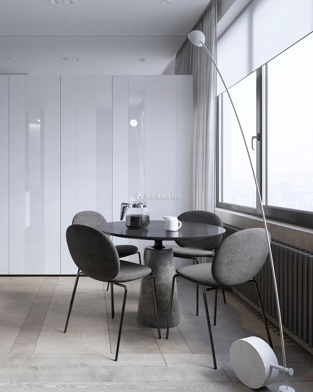 100平米现代风格三室一厅餐厅餐桌椅设计图片