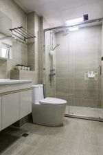 时尚北欧风格88平米三居室卫生间洗漱台设计图片