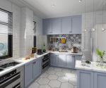 时尚北欧风格85平米两居室厨房橱柜设计图片