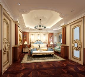 别墅600平法式风格卧室装修效果图欣赏