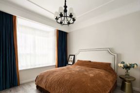 时尚北欧风格128平米四居室卧室窗帘设计效果图