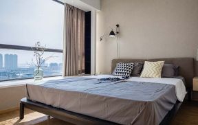 时尚现代简约风格88平米两居室卧室床设计图片