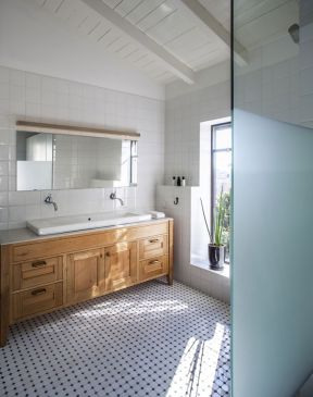 两居室75平米极简风格卫生间装修设计美图
