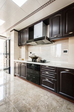三居150平新中式风格厨房装修设计图