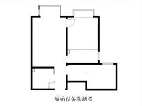 地中海风格90平米二居室户型图