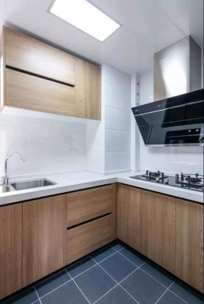 北欧风格98平米两居室厨房橱柜装修效果图