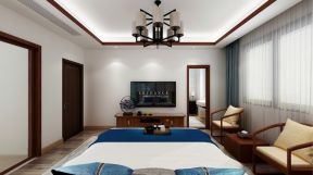 中式风格四居卧室家装设计效果图赏析