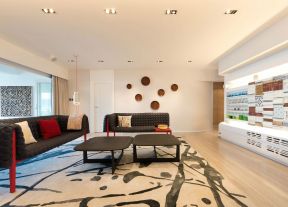 460平现代简约风格别墅家客厅沙发装设计效果图