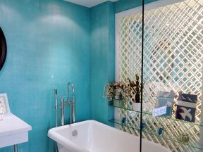 地中海风格136平米卫生间浴缸设计图片