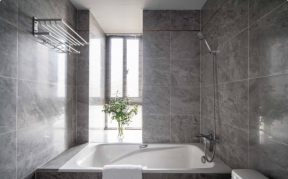 105平米三居室现代风格浴缸装修设计效果图