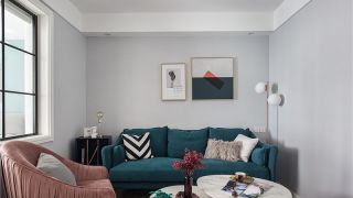 时尚北欧风格104平米三居室客厅沙发设计图片