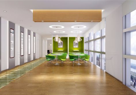 2000平现代风格办公室装修设计效果图