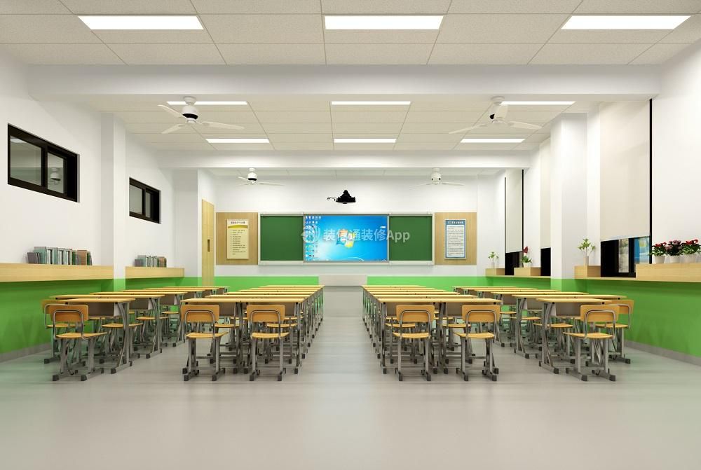 现代风格3000平米学校教室吊顶设计图片