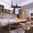 120平方房子现代风格餐厅餐桌椅设计图片