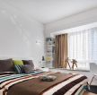 108平米现代风格三居室卧室窗帘设计效果图