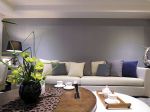 现代风格120平米三居室客厅沙发设计图片