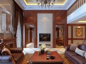 天津半岛豪庭混搭风格120平米装修效果图案例