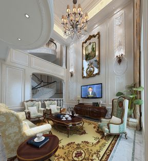 法式风格客厅效果图 法式风格客厅设计 法式风格客厅
