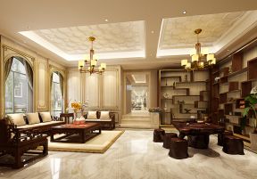 别墅600平法式风格茶室装修效果图欣赏