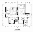 地中海风格120平三居室户型图