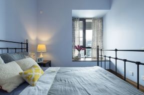 现代风格130平米三居室卧室床装修效果图欣赏