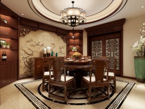 中式餐厅装潢 中式餐厅风格效果图 中式餐厅的装修 
