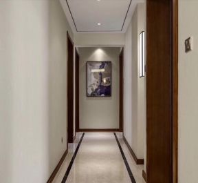 四居160平新中式风格走廊装修设计效果图大全
