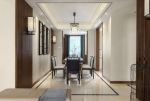 新中式风格135平米三居室餐厅装修效果图