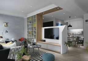 现代客厅电视柜 现代客厅设计效果图 