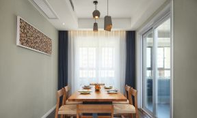 152平米现代风格三居室餐厅装修效果图大全