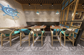 200平地中海风格餐厅室内装修设计效果图大全