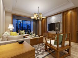 中式风格180平米四居室客厅灯装修效果图