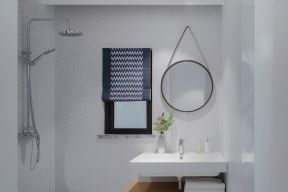 北欧风格80平米两居室卫生间洗手台设计图片
