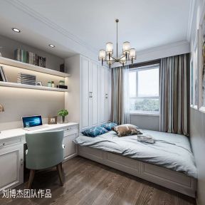 新中式风格150平三居室书房装修效果图