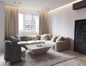 现代风格99平三居室客厅沙发装修效果图