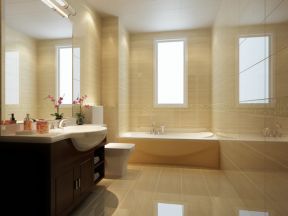 129平米现代风格三居室卫生间装修效果图