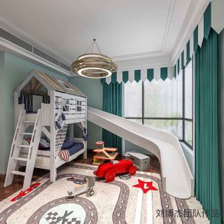 240平米复式新中式风格儿童房装修设计效果图