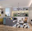 58平米现代风格一居室客厅沙发背景装修效果图