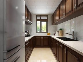 天下新中式风格130平三居室厨房装修效果图