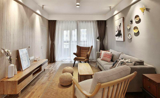 北欧风格两室一厅客厅家具装修效果图