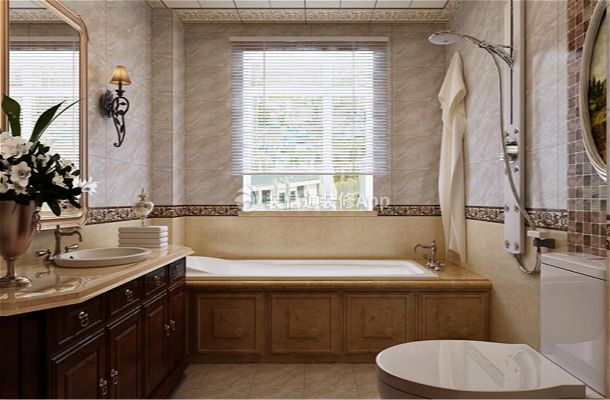 四居175平新古典风格卫生间浴室装修图