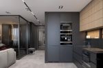一居室现代风格58平米厨房装修效果图