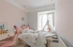 156平北欧风格四居室粉色儿童房设计效果图