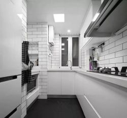 89平米现代风格两室两厅厨房瓷砖设计效果图