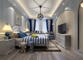 地中海风格123平三居室卧室装修效果图