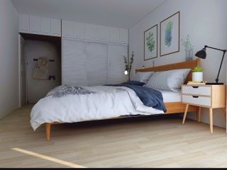 120平米复式现代风格卧室装修设计效果图